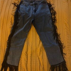 Nasty Gal Black Denim Jeans